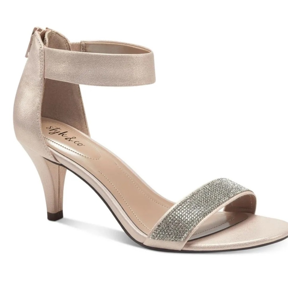 Style & Co Women's Elegant Beige Heels